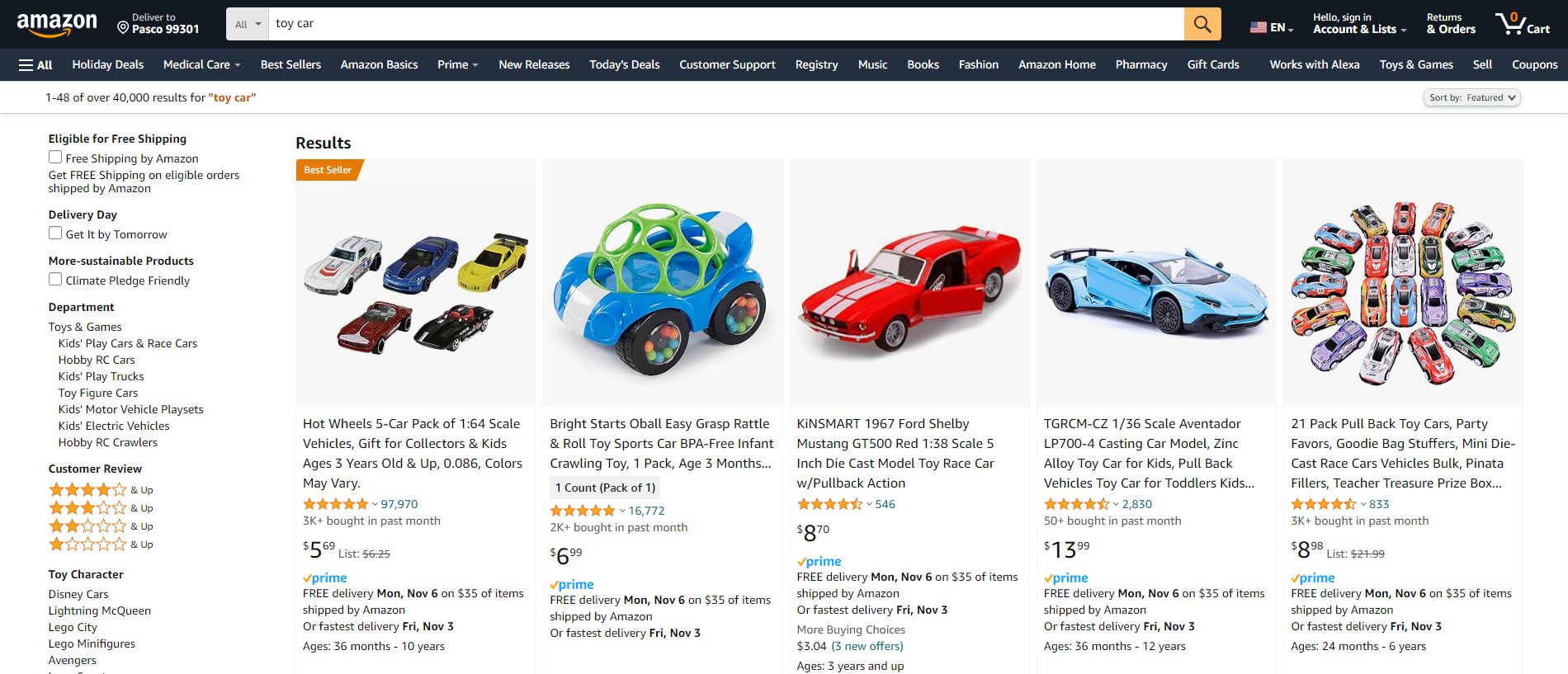 Amazon Webshop